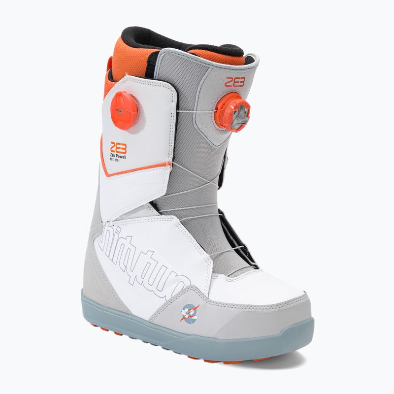 Scarponi da snowboard ThirtyTwo Lashed Double Boa Powell '22 da uomo grigio/bianco/arancio