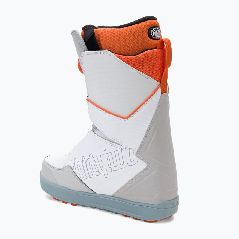 Scarponi da snowboard ThirtyTwo Lashed Double Boa Powell '22 da uomo grigio/bianco/arancio 2