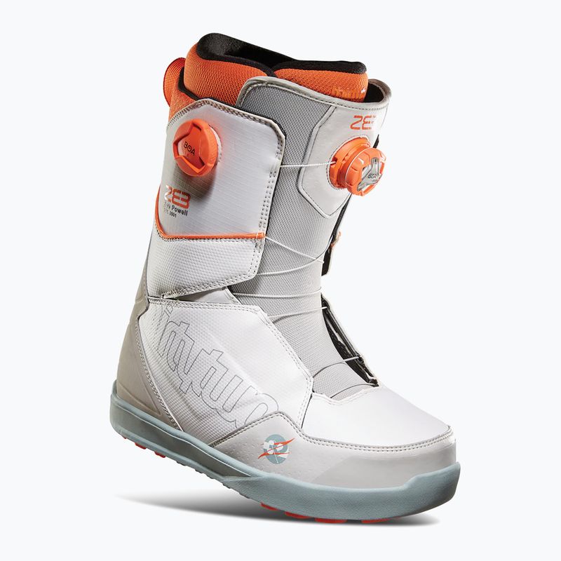 Scarponi da snowboard ThirtyTwo Lashed Double Boa Powell '22 da uomo grigio/bianco/arancio 10