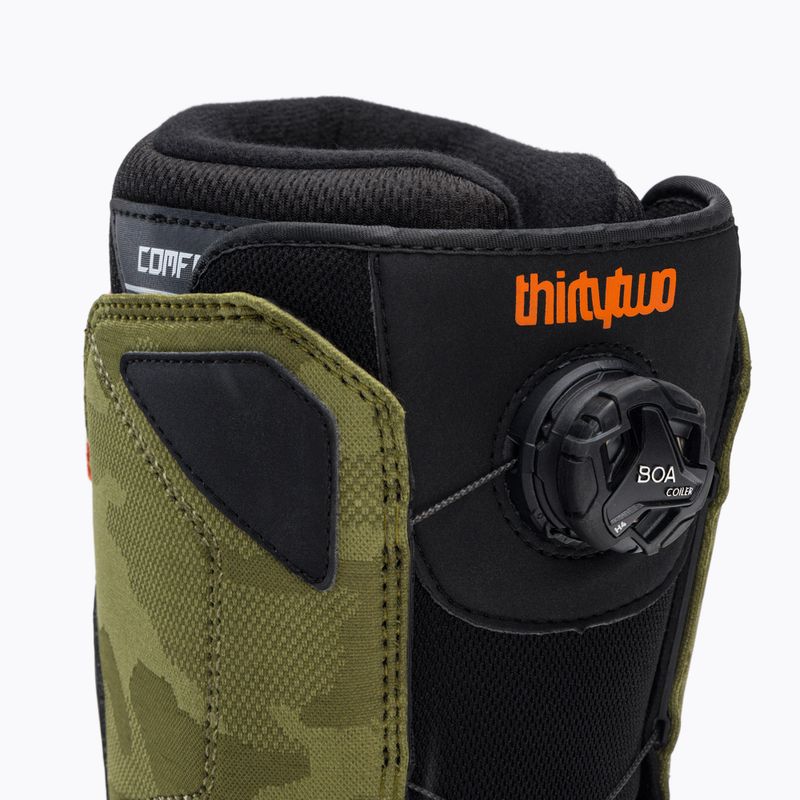 Scarponi da snowboard da uomo ThirtyTwo Shifty Boa '22 verde/nero 6