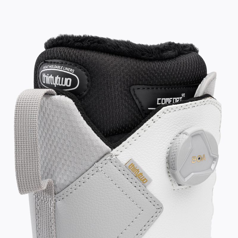 Scarponi da snowboard da donna ThirtyTwo Stw Double Boa W'S '22 grigio/bianco 8