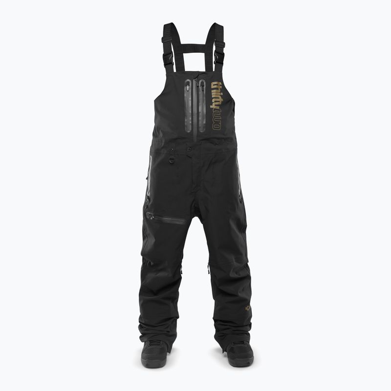 Pantaloni da snowboard da uomo ThirtyTwo TM-3 Bib nero