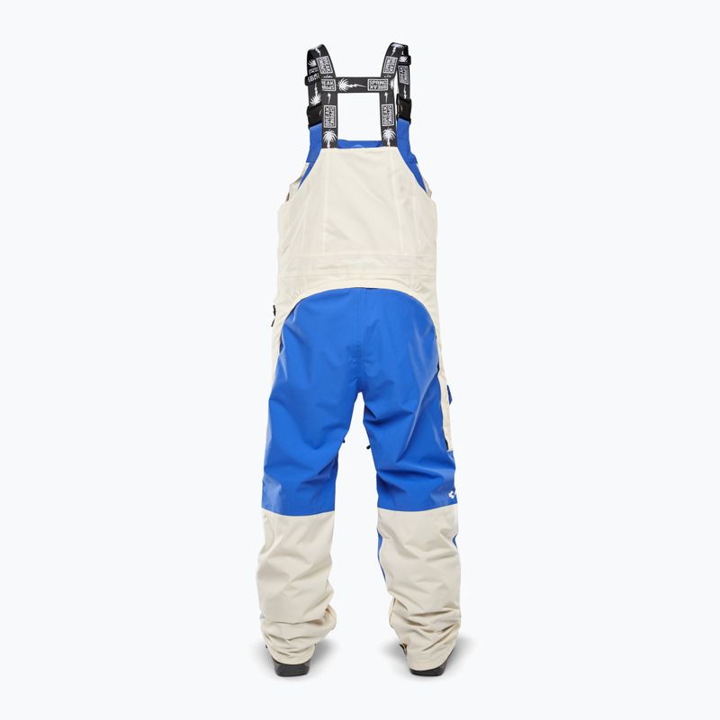 Pantaloni da snowboard da uomo ThirtyTwo Springbreak Bib blu 2