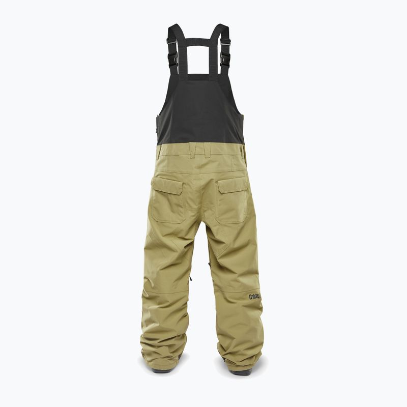 Pantaloni da snowboard ThirtyTwo Basement Bib cachi da uomo 2