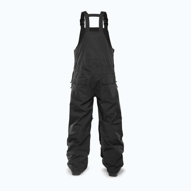 Pantaloni da snowboard da uomo ThirtyTwo Basement Bib nero 2