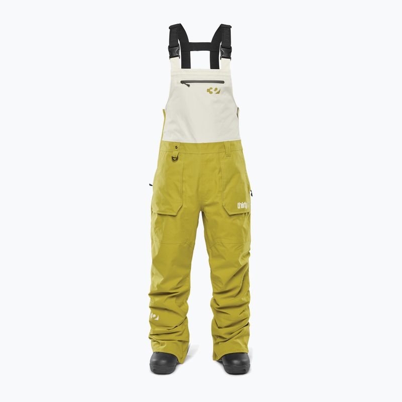 Pantaloni da snowboard donna ThirtyTwo Basement Bib tan