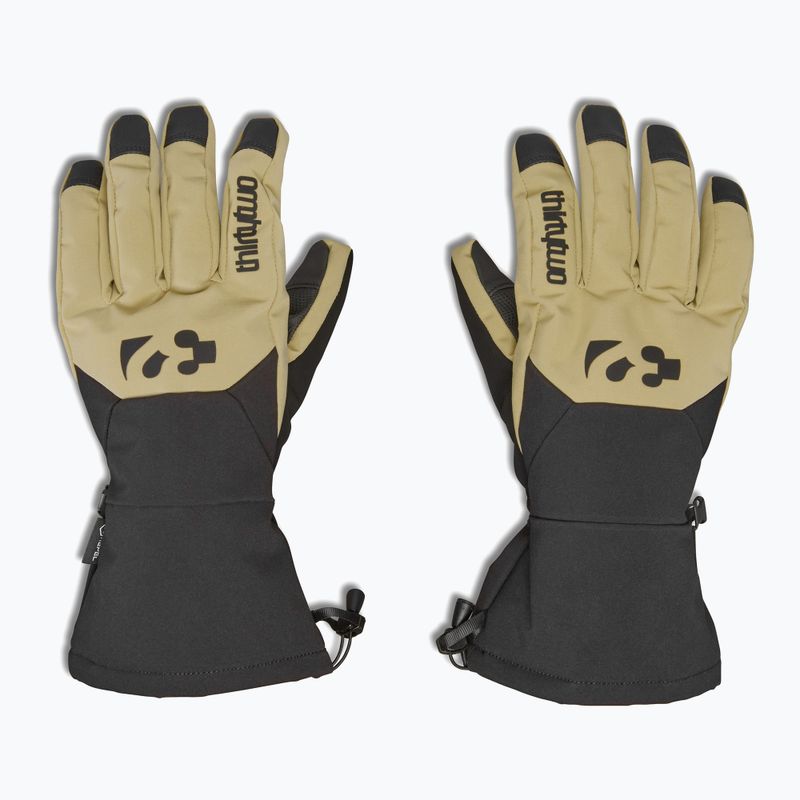 Guanto da snowboard ThirtyTwo Lashed da uomo color kaki 7