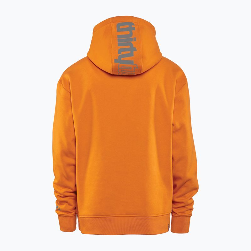 Felpa con cappuccio ThirtyTwo Double Tech da uomo grigio/arancio 2