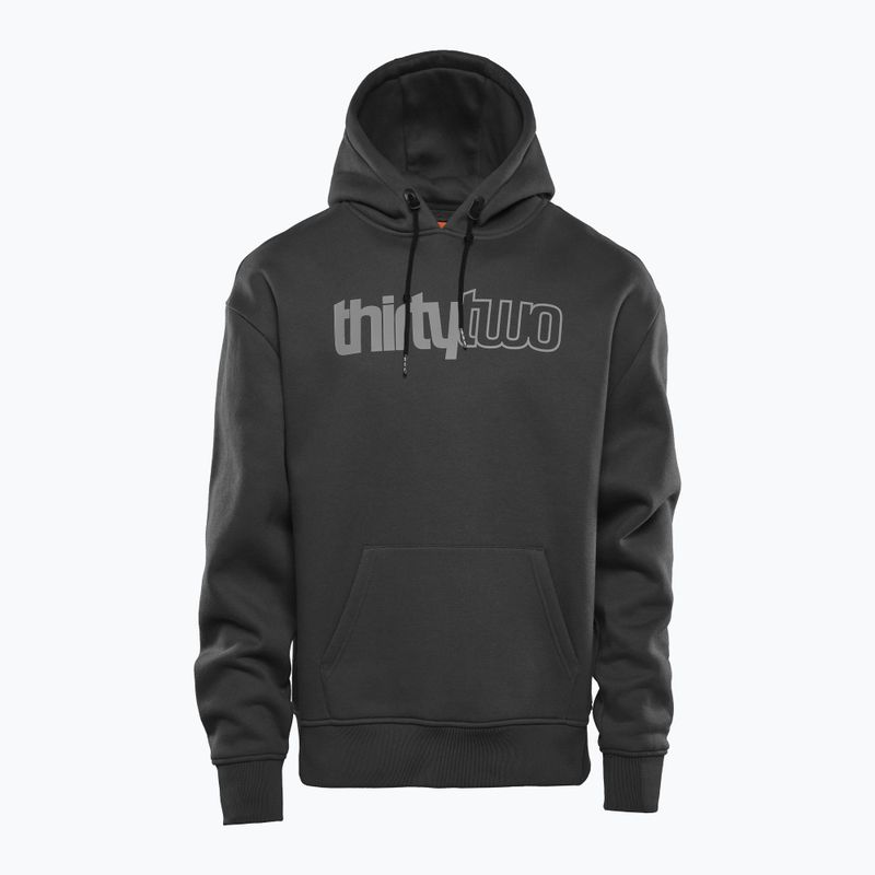 Felpa con cappuccio ThirtyTwo Double Tech nero/carbone da uomo