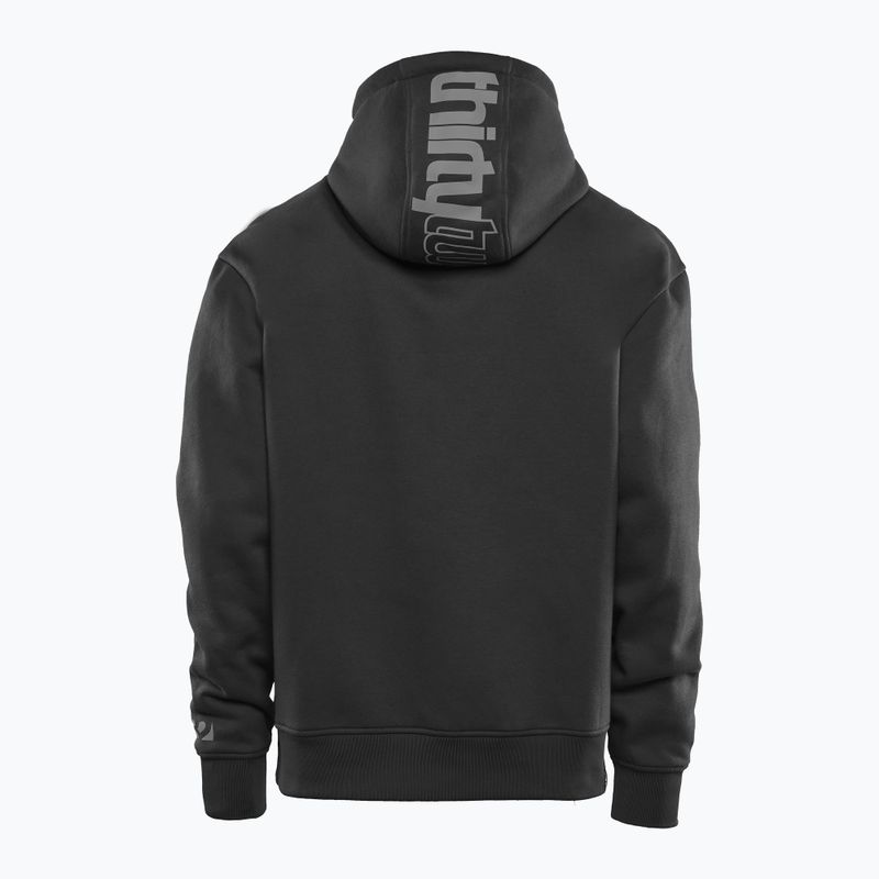 Felpa con cappuccio ThirtyTwo Double Tech nero/carbone da uomo 2