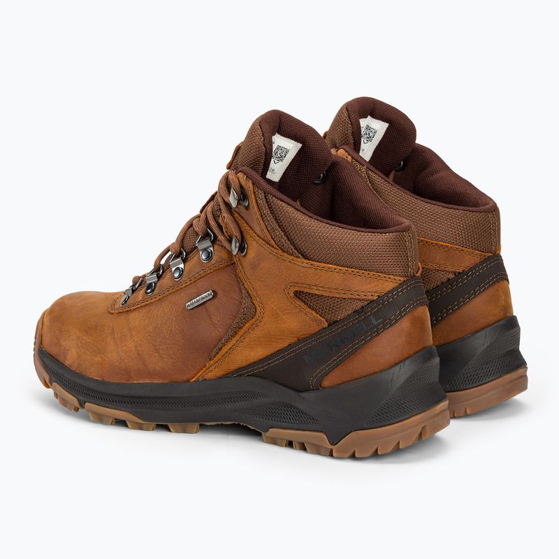 Stivali da trekking da uomo Merrell Erie Mid Ltr WP toffee 3