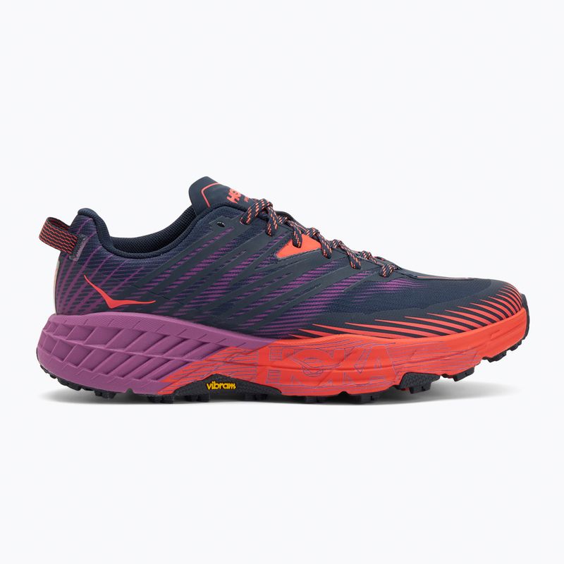 Scarpe da corsa da donna HOKA Speedgoat 4 spazio esterno/corallo caldo 2