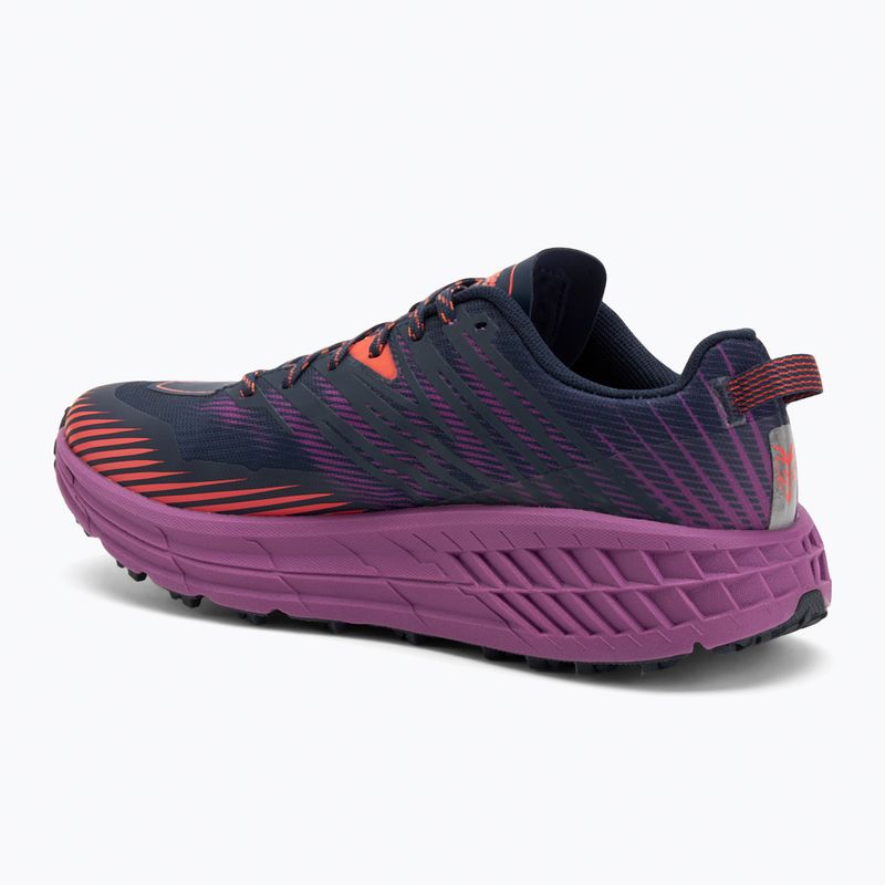 Scarpe da corsa da donna HOKA Speedgoat 4 spazio esterno/corallo caldo 3