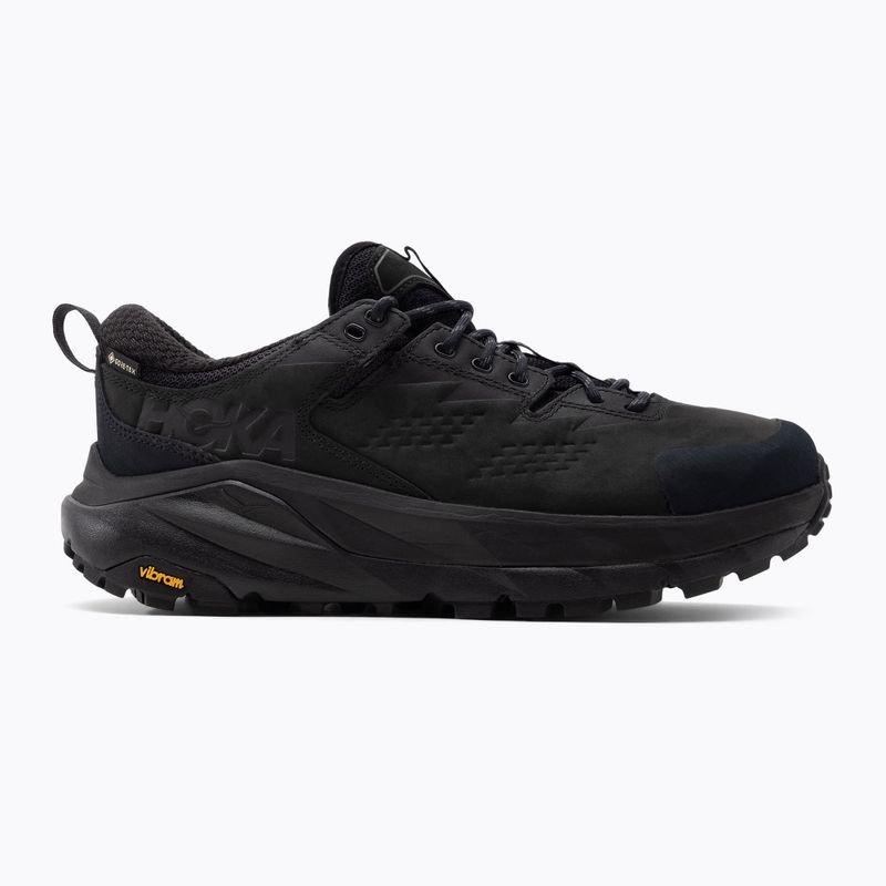 Scarpe da trekking da uomo HOKA Kaha Low GTX nero/grigio carbone 2