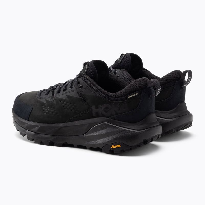 Scarpe da trekking da uomo HOKA Kaha Low GTX nero/grigio carbone 3