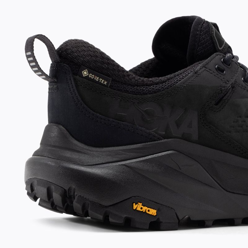 Scarpe da trekking da uomo HOKA Kaha Low GTX nero/grigio carbone 7