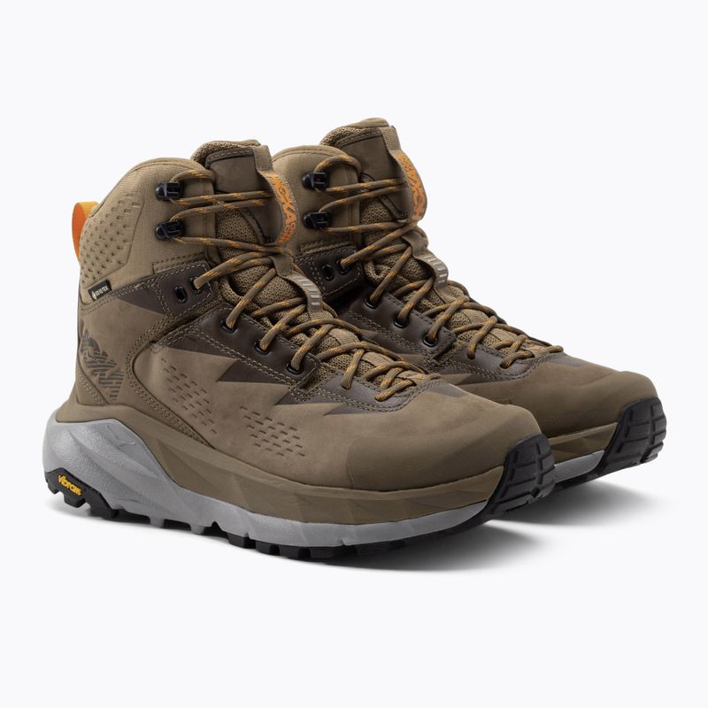 Scarpe da trekking da uomo HOKA Kaha GTX otter/persimmon 5