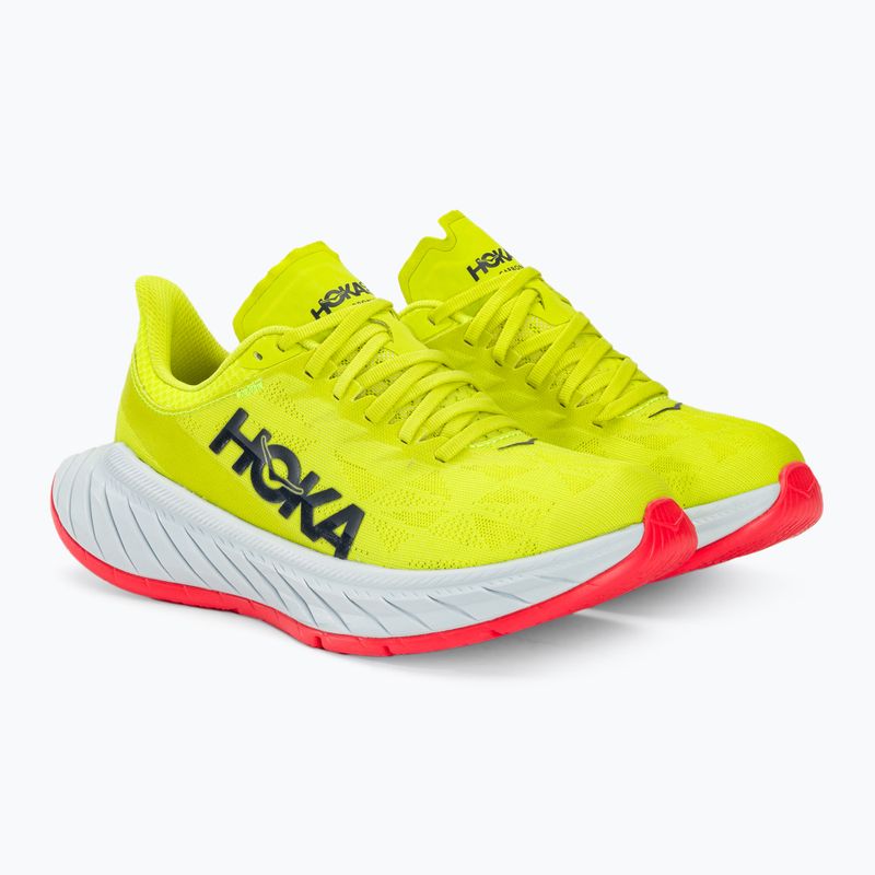 Scarpe da corsa da donna HOKA Carbon X 2 evening primrose/fiesta 5