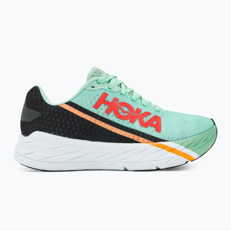 Scarpe da corsa HOKA Rocket X blu/nero con guscio d'uovo 3