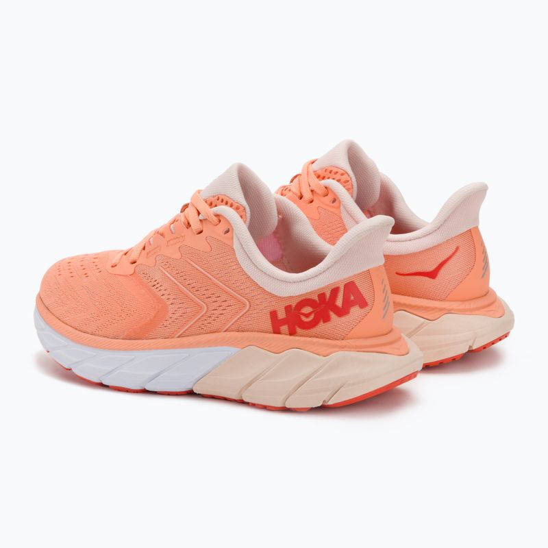 Scarpe da corsa da donna HOKA Arahi 5 cantalupo/peonia argentata 3