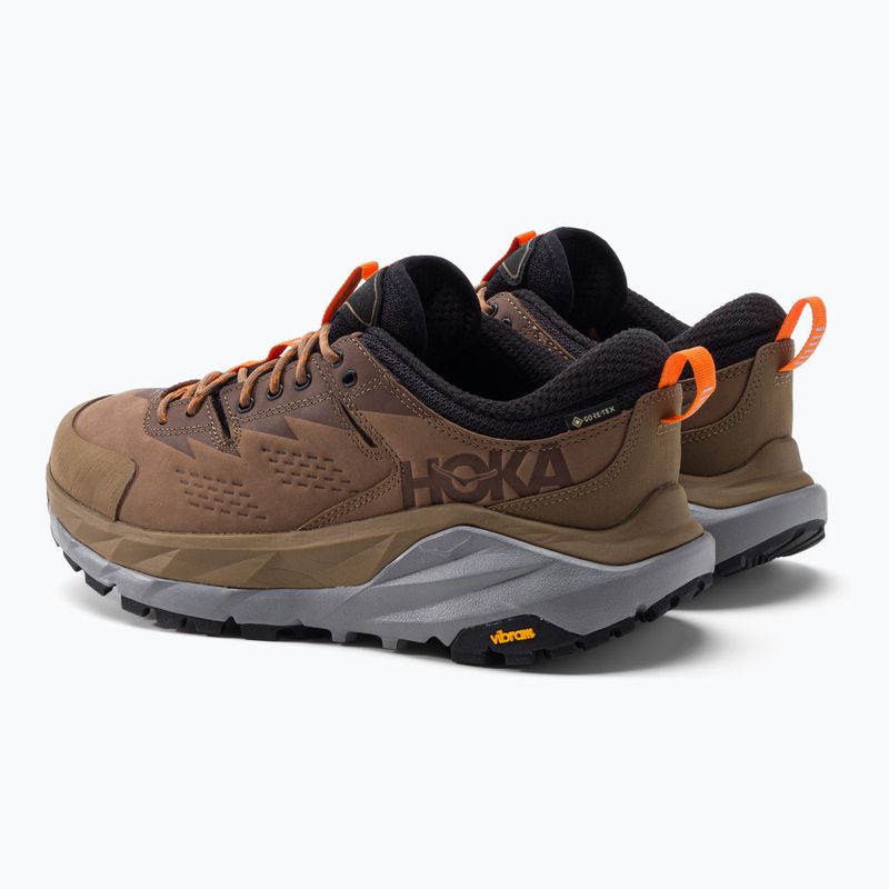 Scarponi da trekking da uomo HOKA Kaha Low GTX otter/persimmon 3