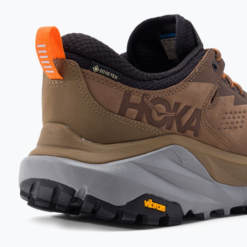 Scarponi da trekking da uomo HOKA Kaha Low GTX otter/persimmon 7