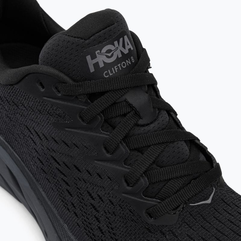 Scarpe da corsa da uomo HOKA Clifton 8 nero/nero 9