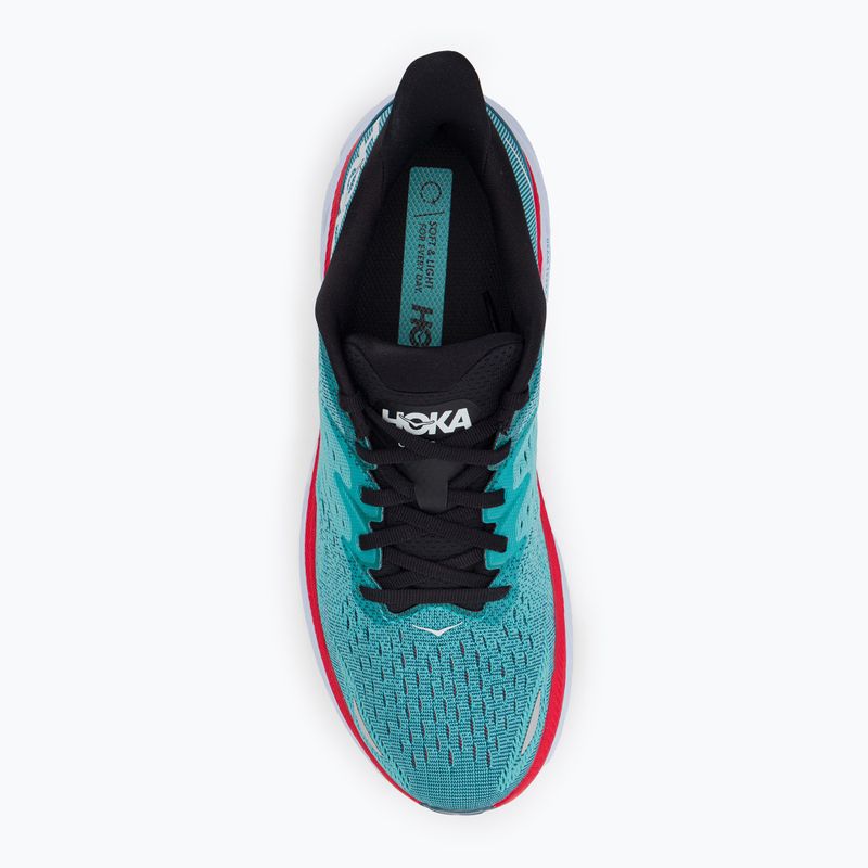 Scarpe da corsa da uomo HOKA Clifton 8 vero teal/aquarelle 6