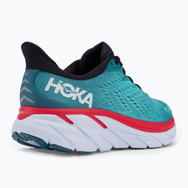 Scarpe da corsa da uomo HOKA Clifton 8 vero teal/aquarelle 9