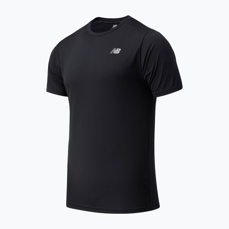 Maglietta New Balance Core Run da uomo, nero 5