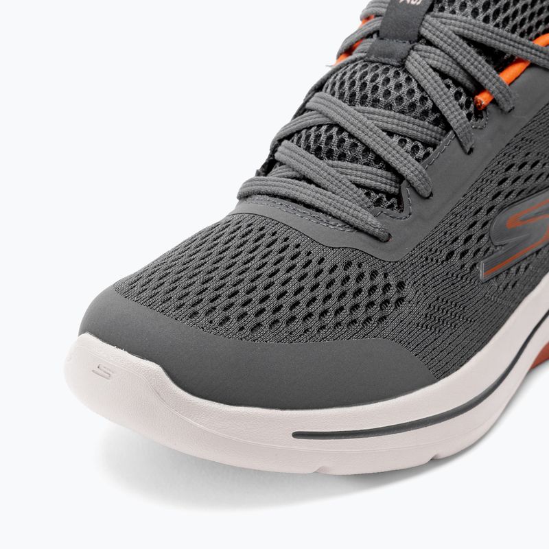 Scarpe da uomo SKECHERS Go Walk Arch Fit Idyllic carbone/bianco/arancio 8