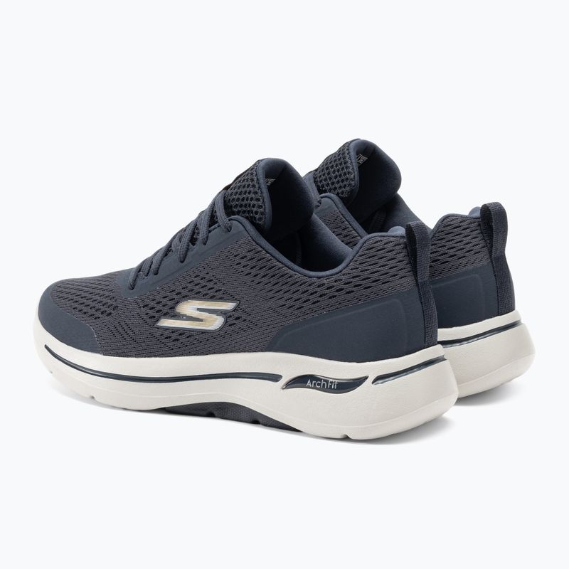 Scarpe SKECHERS Go Walk Arch Fit Idyllic da uomo, blu/bianco/oro 3