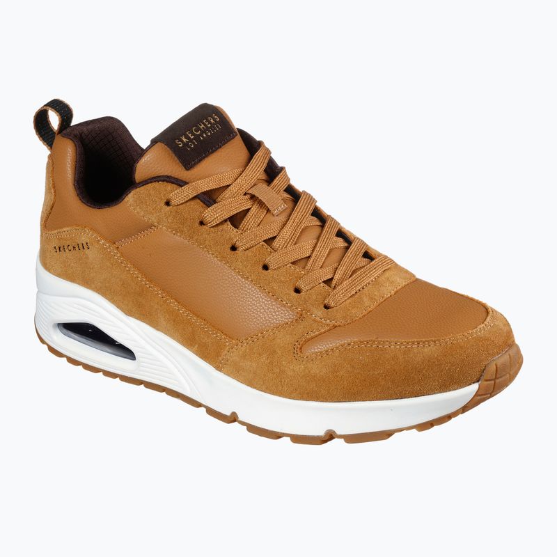 Scarpe da uomo SKECHERS Uno Stacre whisky/bianco 8