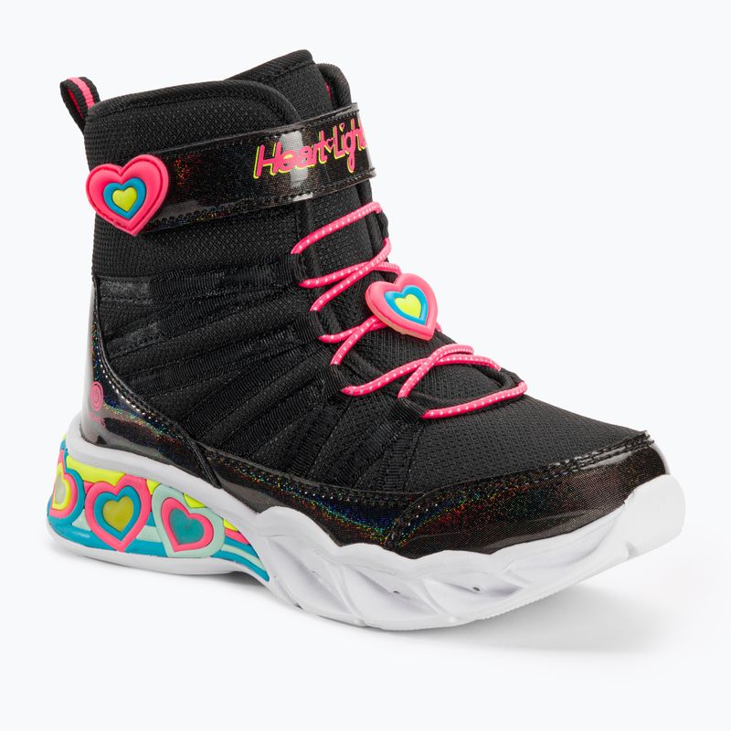 SKECHERS Sweetheart Lights Love To Shine - scarpe per bambini nero/rosa