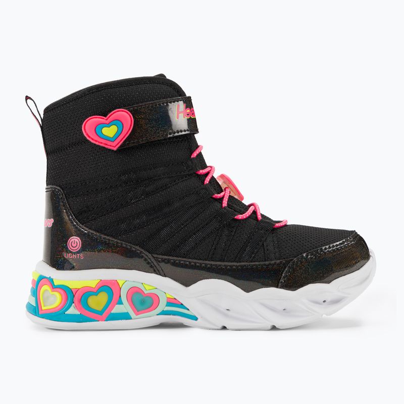 SKECHERS Sweetheart Lights Love To Shine - scarpe per bambini nero/rosa 2