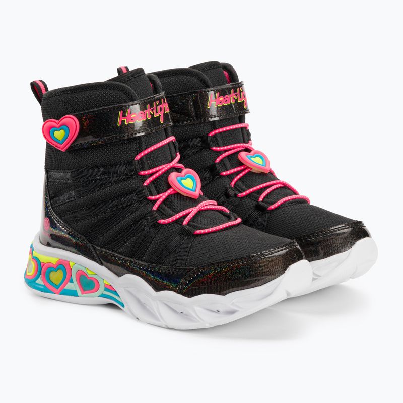 SKECHERS Sweetheart Lights Love To Shine - scarpe per bambini nero/rosa 4