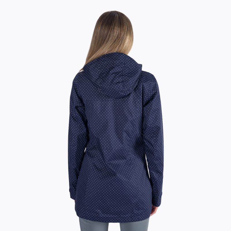 Columbia Splash A Little II giacca da pioggia da donna con stampa a pois spaziali notturni 3