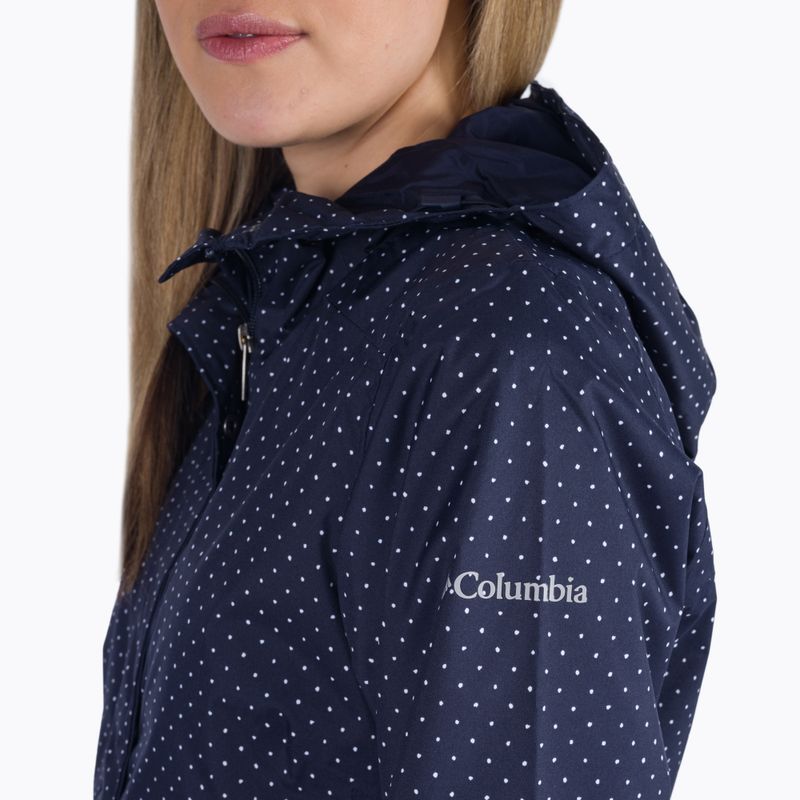 Columbia Splash A Little II giacca da pioggia da donna con stampa a pois spaziali notturni 4