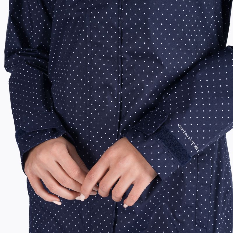 Columbia Splash A Little II giacca da pioggia da donna con stampa a pois spaziali notturni 5