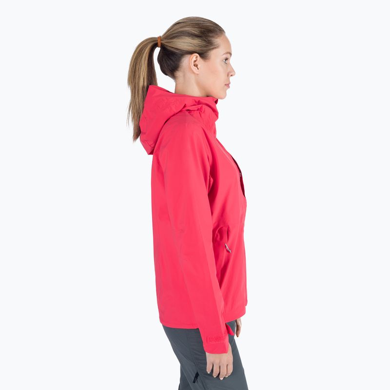 Giacca da pioggia Columbia Omni-Tech Ampli-Dry donna rosso ibisco 2