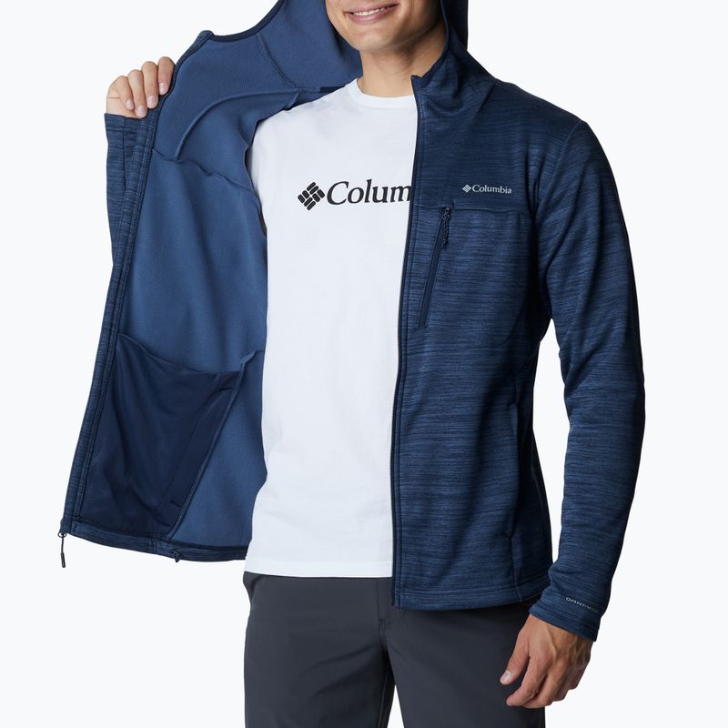 Felpa da trekking Columbia Maxtrail II da uomo, colore navy heather collegiale 6