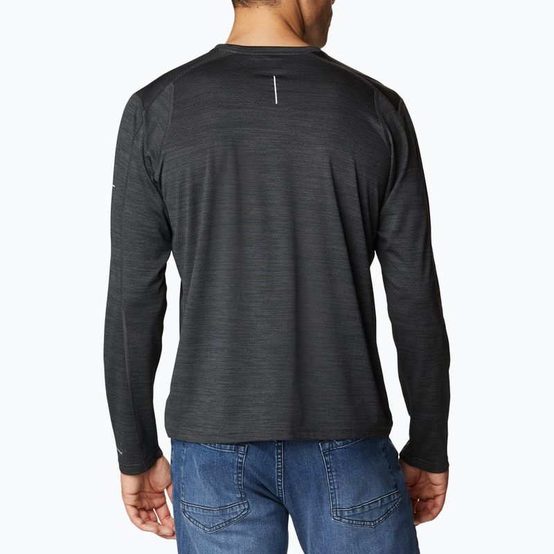 Columbia Alpine Chill Zero Uomo manica lunga da trekking in erica nera 2