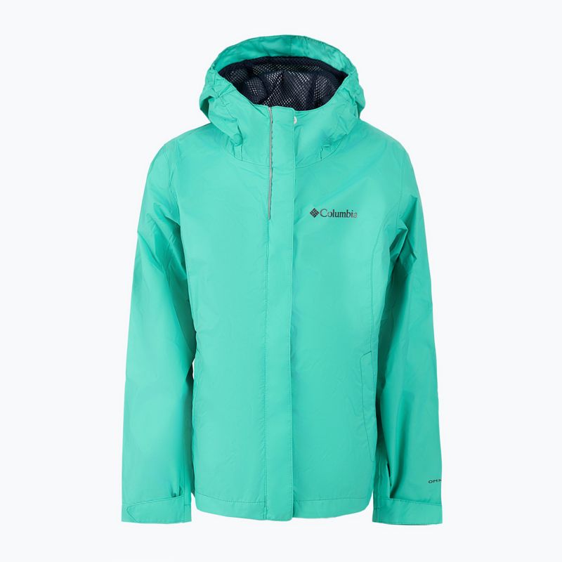 Giacca da pioggia Columbia Arcadia turchese elettrico per bambini