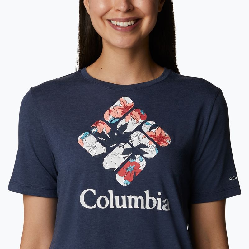 Columbia Bluebird Day Relaxed maglia da trekking da donna erica notturna/flora lacustre 4