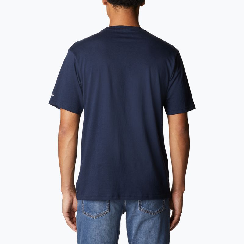 Columbia CSC Basic Logo maglia da trekking da uomo con logo collegiale navy/csc stacked logo 2