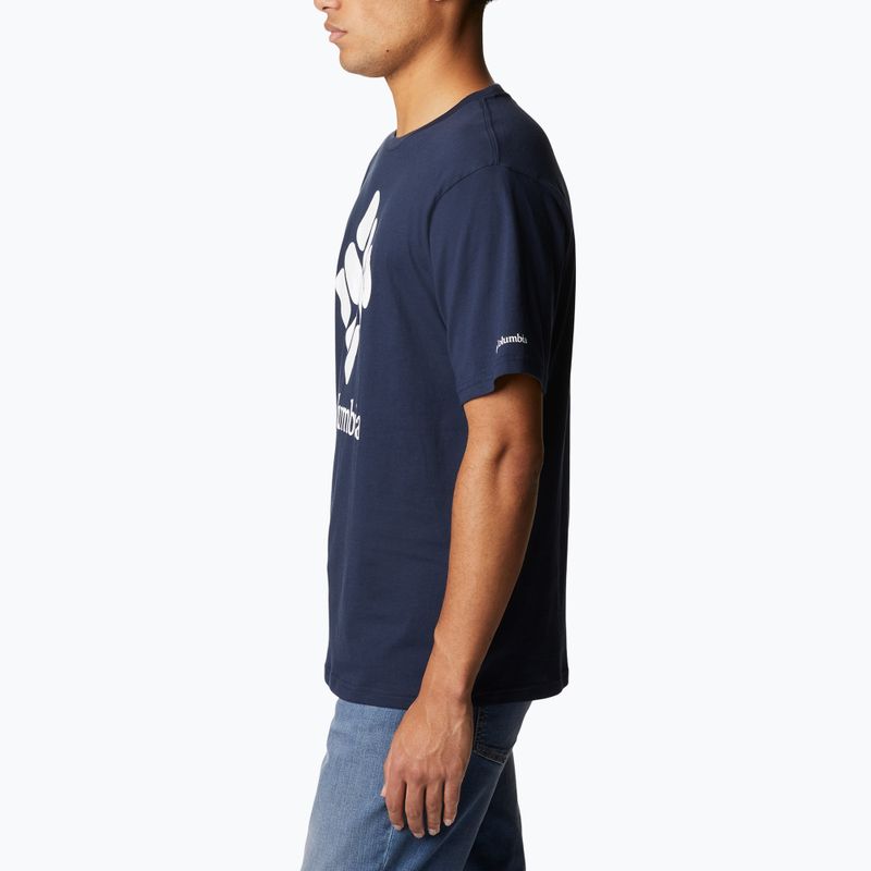 Columbia CSC Basic Logo maglia da trekking da uomo con logo collegiale navy/csc stacked logo 3