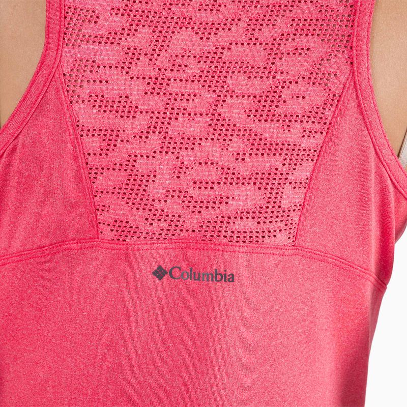 Columbia Peak To Point II Tank rosso ibisco erica camicia da trekking da donna 4