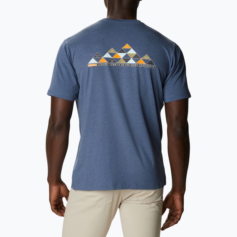 Camicia Columbia Tech Trail Graphic Uomo dark mountain heather/summits 7 graphic trekking 4