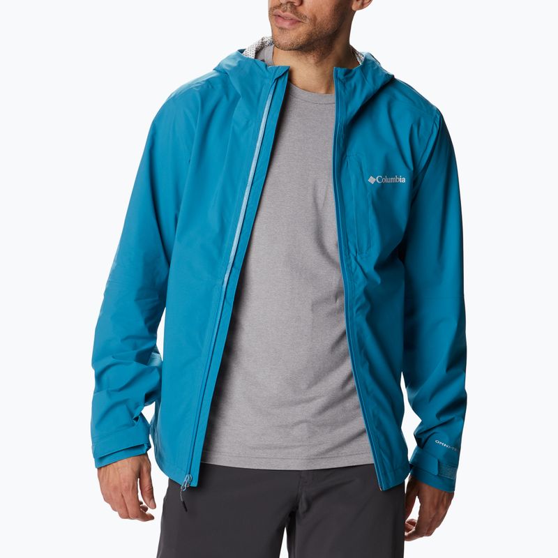 Giacca antipioggia Columbia Omni-Tech Ampli-Dry deep marine da uomo 3