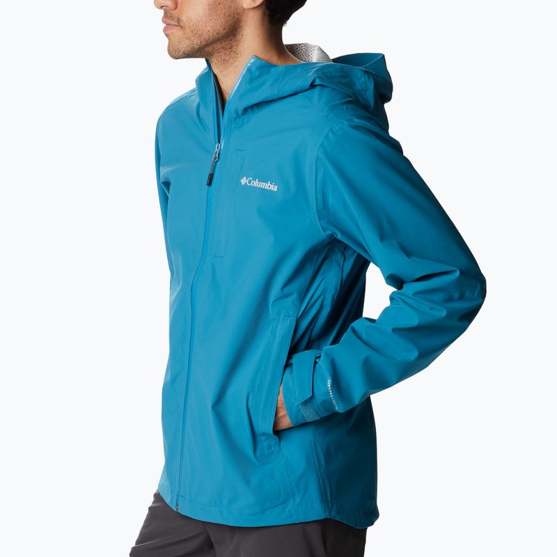 Giacca antipioggia Columbia Omni-Tech Ampli-Dry deep marine da uomo 4